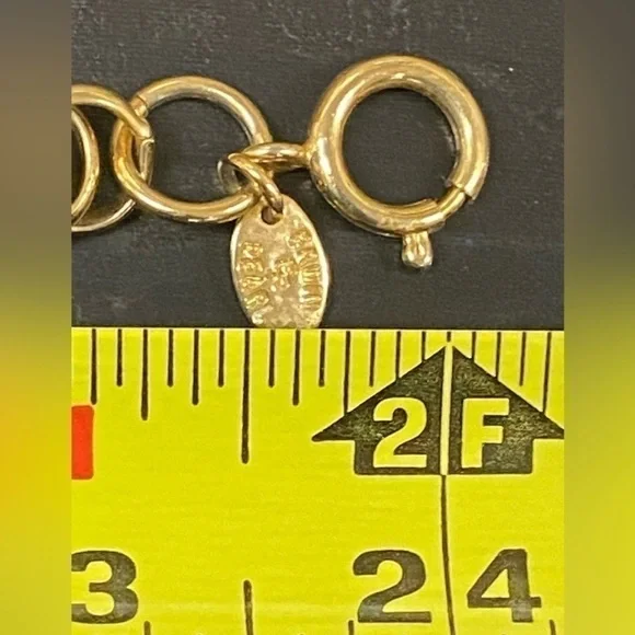 Vintage Erwin Pearl Signed Goldtone Braided Spiral Chunky Chain Necklace 24” - Picture 3 of 6